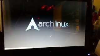 Arch Linux with Plymouth on Eee PC 1015PD Japanese