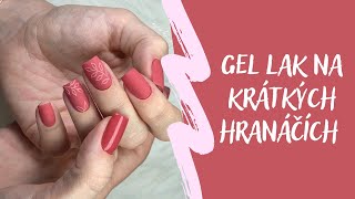 Korekce tvaru, krátké hranáčky a gel lak s podzimním designem 💅🏻 | Kate nehty