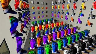 Rainbow Obunga Family Nextbot vs. ME in BACKROOMS in Garry's Mod!!!