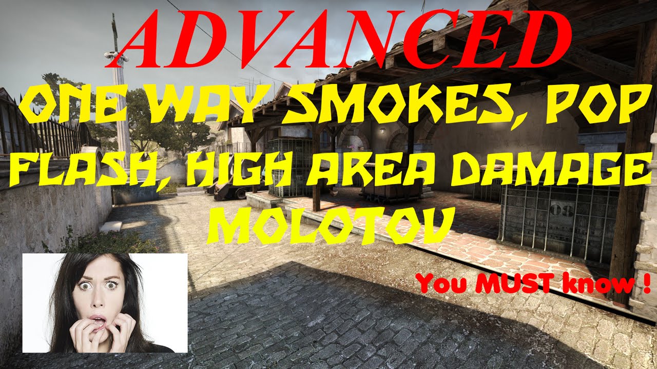 CSGO INFERNO PRO ONE WAY SMOKES, FLASHES & MOLOTOV Tips Tricks Tutorial
