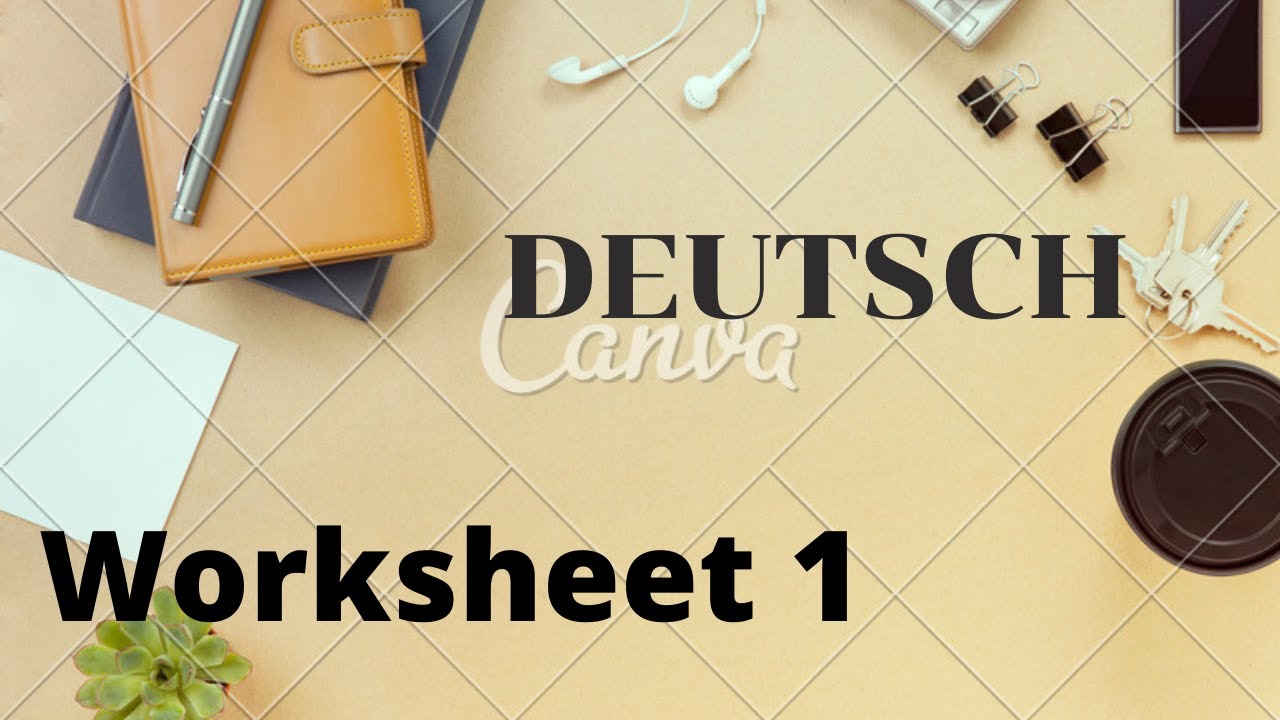 German Worksheet#1 - YouTube