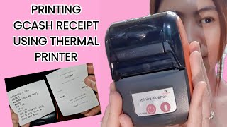 Printing Receipts Using Portable Bluetooth Thermal Printer GCASH Download/ Manually Negosyo Business screenshot 4