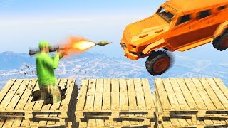 MILE HIGH BREAKABLE PLATFORM CHALLENGE! (GTA 5 Funny Moments)