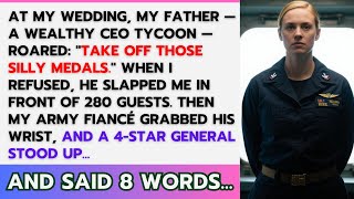 My Rich CEO Father Mocked Me Before 280 Guests, Until My Army Fiancé and a 4 Star General Stood Up..