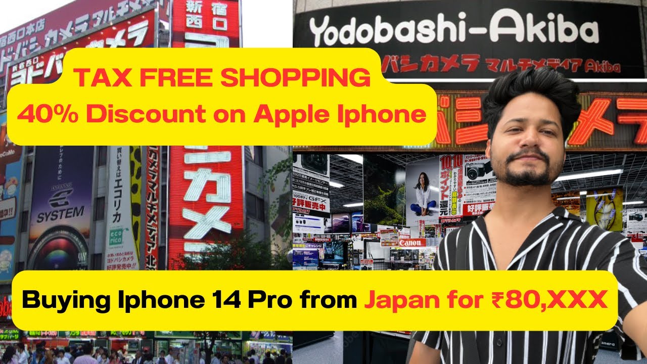 Buying Iphone 14 Pro with 40% Discount, Tax Free Shopping in JAPAN ...