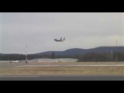 2 ANG F-15's departing Barnes, Westover MA