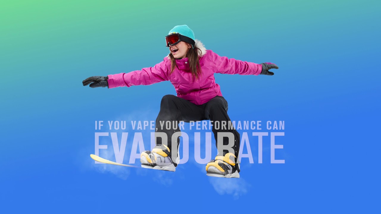 If you vape, your performance can evapourate