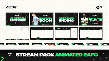 EAFC 24 - STREAM PACK ANIMATED - TUTORIAL TEMPLATE