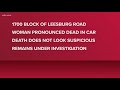 Woman found dead inside vehicle on Leesburg Road in Richland County