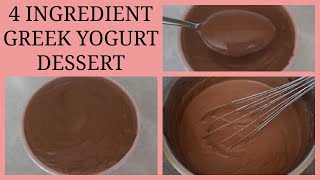 Greek Yogurt Chocolate Mousse Dessert Recipe