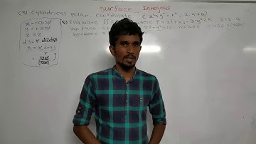 surface integral part 4 example 4 with cylindrical  polar coordinates