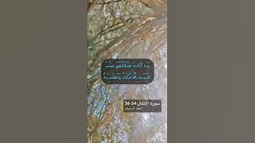سورة الانفال الاية 34-36