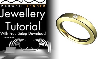 Maxwell Render Jewellery/Product Packshot Tutorial With Free Setup Download