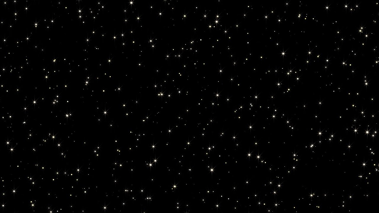 Stars Flickering at Night Stars Shining Black Background 4K Free Video Animation Footage