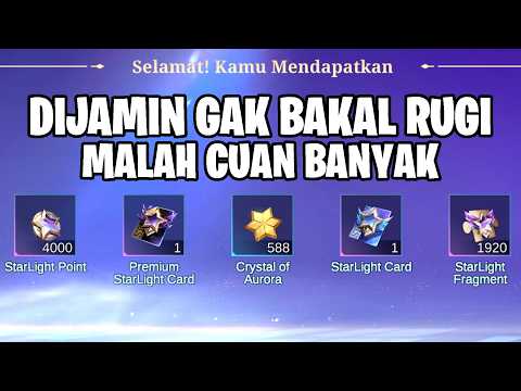 DIJAMIN TIDAK BAKAL RUGI - GACHA BRUTAL STARLIGHT MARET FREYA MALAH CUAN BANYAK! MOBILE LEGENDS