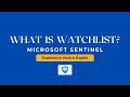 What is a Watchlist in Microsoft Sentinel? Explained in Hindi English