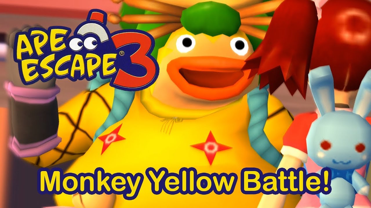 Ape Escape 3 - Monkey Yellow Battle! - YouTube