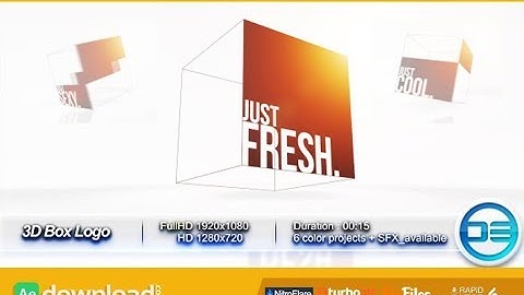 Free after effects templates after 3D Box Logo After Effects Project Videohive