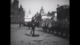 Semeon Tchernetsky conducting Red Army Parade of May Day 1931 on Red Square in Moscow.