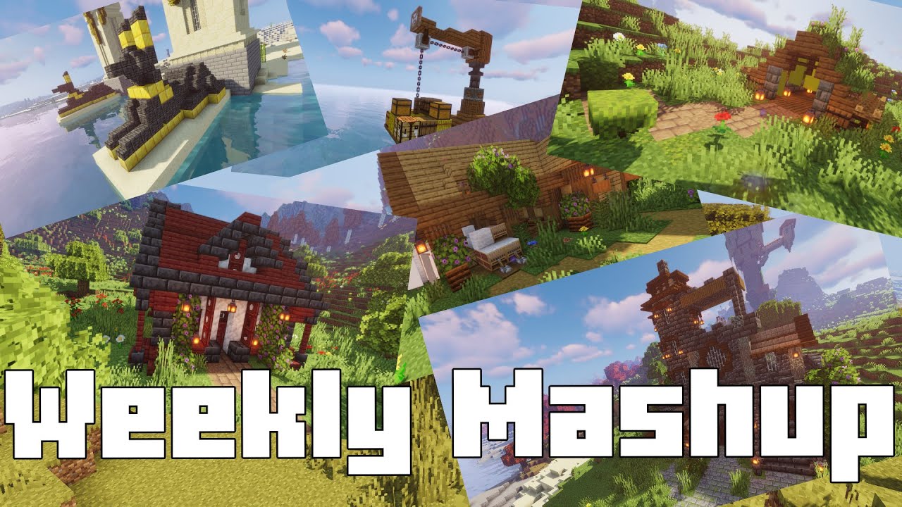 Minecraft Weekly Build Mashup - A Week of Creative Adventures - YouTube