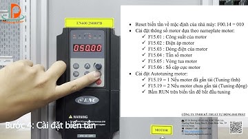🌟 CÀI ĐẶT DÒNG BIẾN TẦN ENC EN600 CHẠY ĐA CẤP TỐC ĐỘ 🌟