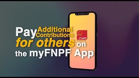 Paying FNPF Additional Contributions for Others on the myFNPF App