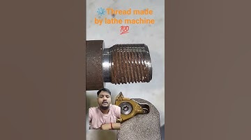 ⚙️Lathe machine cleaning thread ⚙️💯 #viral #wood #woodworking #cncmill #trending