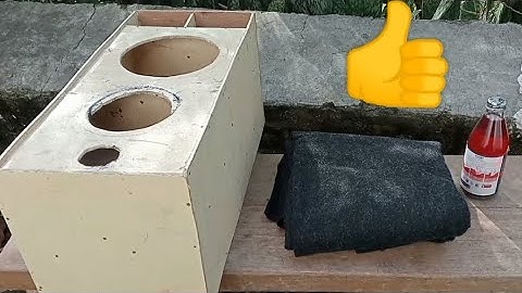 How to carpet a speaker box the easy way.