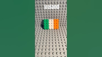 Lego Flags Of The World Part 1: 🇮🇪#blockmasterbuilds #lego #flags #legoflags