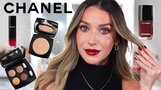 CHANEL HOLIDAY MAKEUP COLLECTION 2022🌙 OMBRES DE LUNE EYESHADOW PALETTE & ECLAT LUNAIRE HIGHLIGHTER