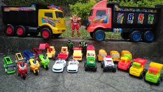 mencari mainan, truk pasir, truk tronton, truk sampah, bus tayo, hey tayo, excavator, mobil polisi screenshot 5