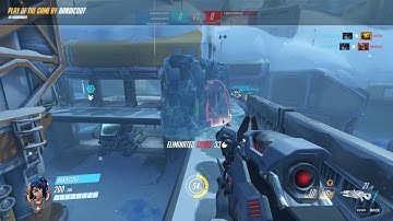 Overwatch WIdowmaker triple kill