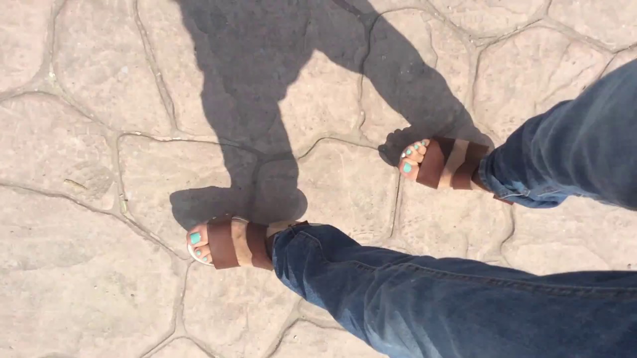walking in the park in wedge heels YouTube
