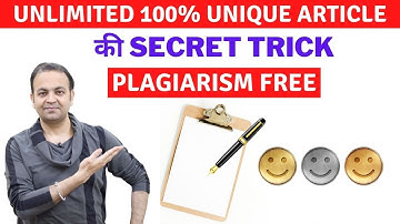 How To Write A 100% Free Unlimited Unique Article For Your Blogger & Wordpress Blog Post