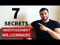 7 secrets d'investissement pour devenir millionnaire