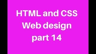HTML The class Attribute (part 14)