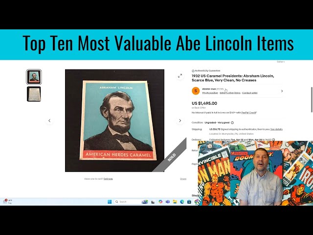 Top Ten Most Valuable Abraham Lincoln Items You Might Own - YouTube