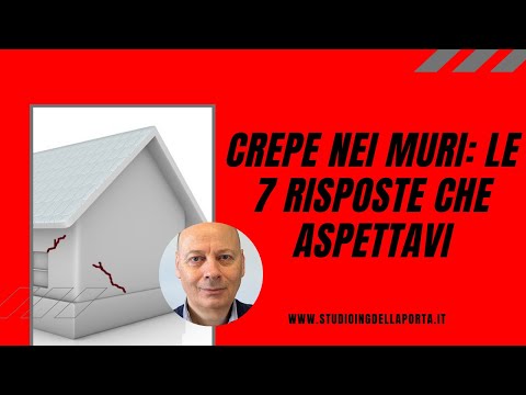 Video: Cosa sono le crepe negli edifici?