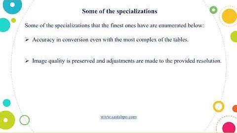 Outsource PDF to Excel Data Entry Services - Sasta Outsourcing Services