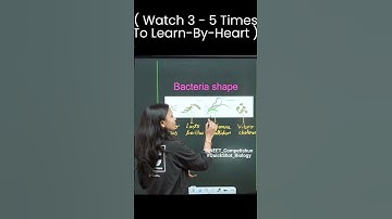 " The Types Of Bacteria Shape " With QuickShot Biology | #Poonam | #neet #shorts #biology #neet2024