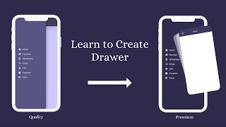 create drawer in flutter | animated #flutterwidgets #flutteranimation