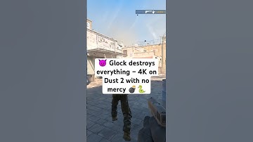 😈 Glock destroys everything – 4K on Dust 2 with no mercy 💣🐍 #cs2 #shorts