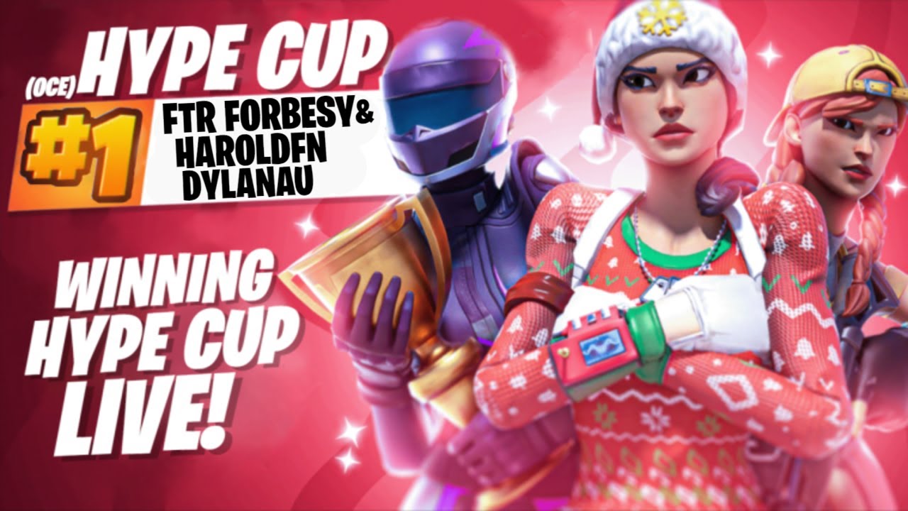 WINNING THE TRIO HYPE CUP LIVE!!! | OCE | w/ Dyl & Harold | Fortnite Season 7