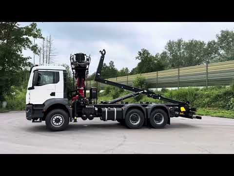 MAN TGS 33.440 6x4 BB HD Truck Solutions Abrollkipper Multilift 20 S 56 Kran Epsilon