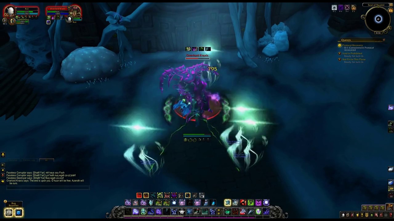 WoW quests - Void is Prohibited, Protocol Recovery & Not fit for This Plane