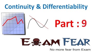Maths Continuity & Differentiability part 9 (Example Continuous function) CBSE Mathematics XII 12