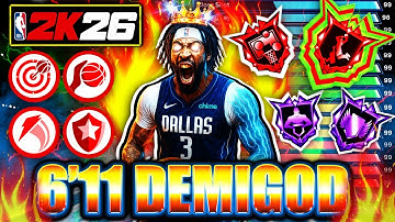 The BEST Center Build in NBA 2K26 👑 UNSTOPPABLE DEMIGOD!