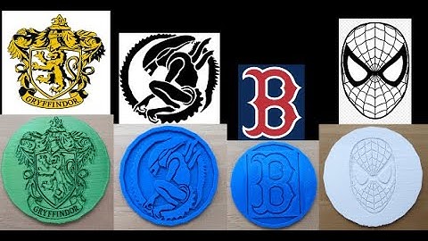 3D print coasters and magnets - with Inkscape and Tinkercad