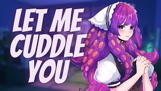 Kraken maid massages and cuddles you to sleep (F4A) [ASMR] [Sleep aid] [Dandere] [Cupping]
