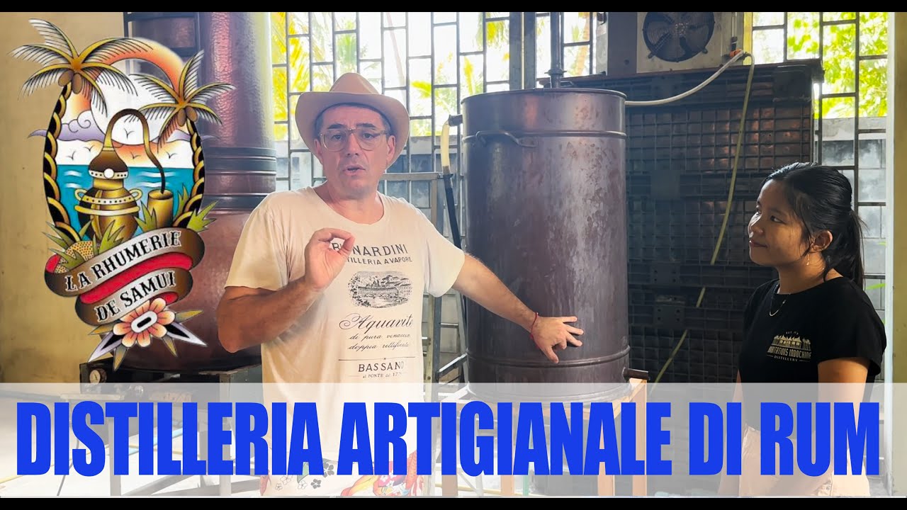 Distilleria artigianale di Rum in Thailandia.